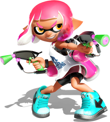 Splatoon 2 Png Clip Art Library Download - Splatoon 2 Inkling Girl (383x423), Png Download
