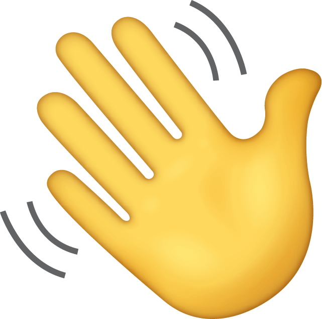 Related Wallpapers - Hand Wave Emoji Png (480x475), Png Download