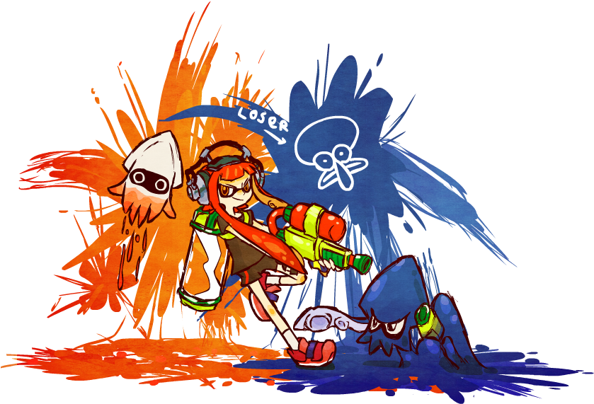 3d4zf5e - Splatoon (840x577), Png Download