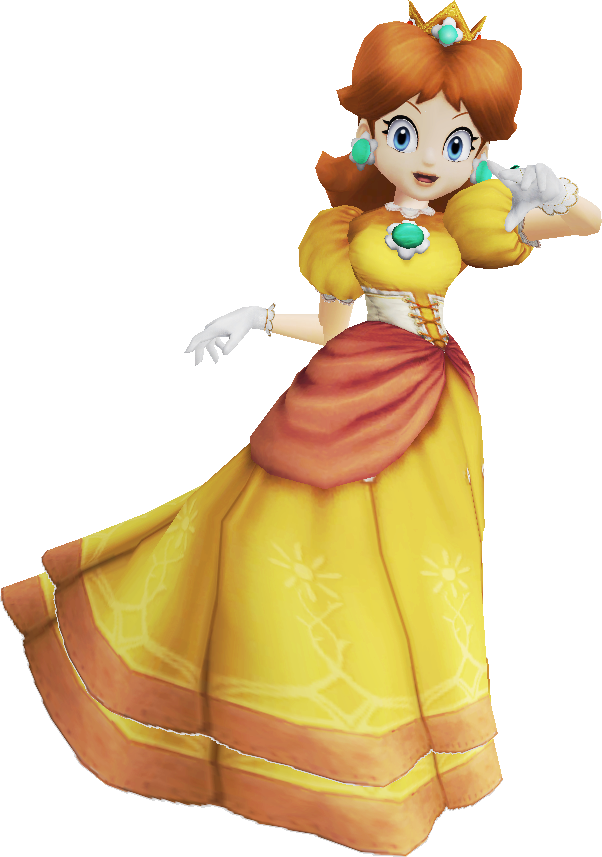 Ssbpc Daisy By Machriderz-d86ftsn - Smash Bros Daisy Render (602x857), Png Download