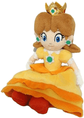 Sanei Super Mario Princess Daisy Plush Doll (600x600), Png Download