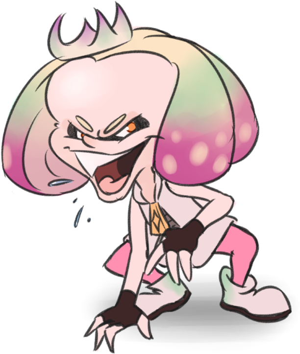 Splatoon's Pearl By Muggyy On Deviantart - Splatoon Pearl Big Head (872x915), Png Download