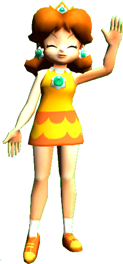 Princess Daisy - Princess Daisy Mario And Sonic (252x545), Png Download