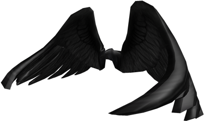 Black Wings - Wings In Roblox (420x420), Png Download
