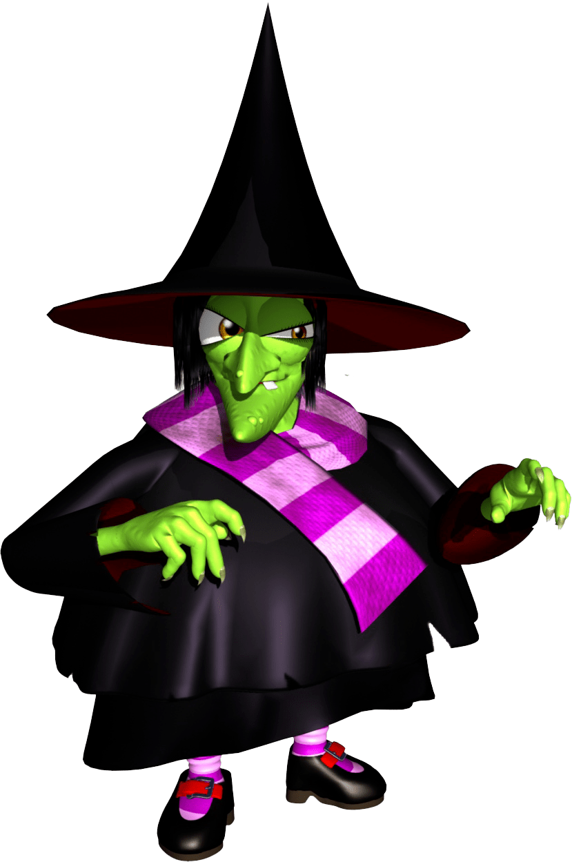 Witch From Banjo Kazooie (829x1249), Png Download