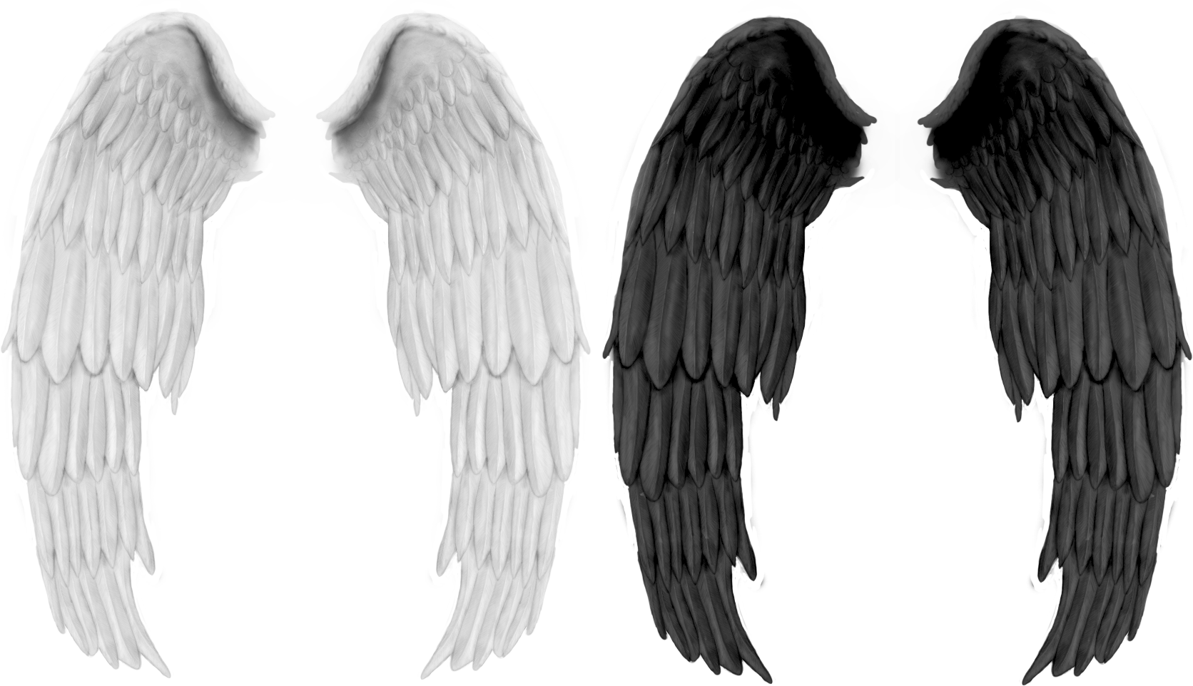 Realistic Demon Wings Png (1672x962), Png Download