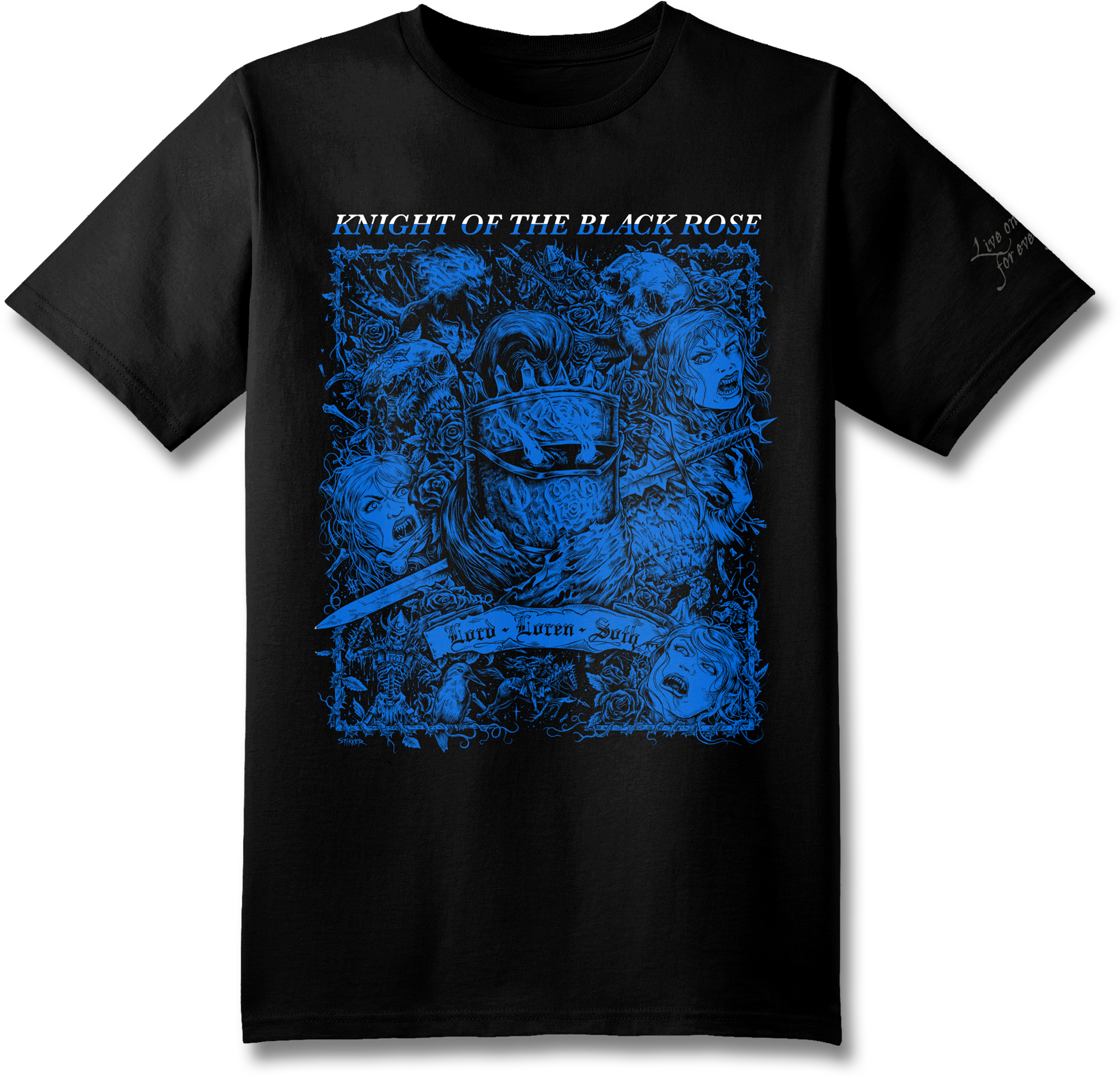 Lord Loren Soth T-shirt - Black Rose (2000x1987), Png Download