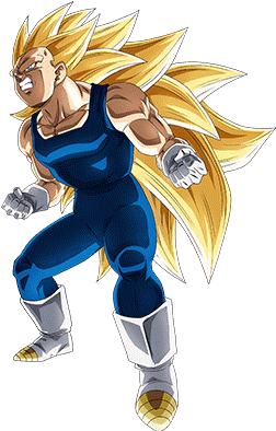 Background For Super Saiyan 3 Vegeta Intensified Ki - Nuevo Vegeta Ssj3 Phy (426x568), Png Download