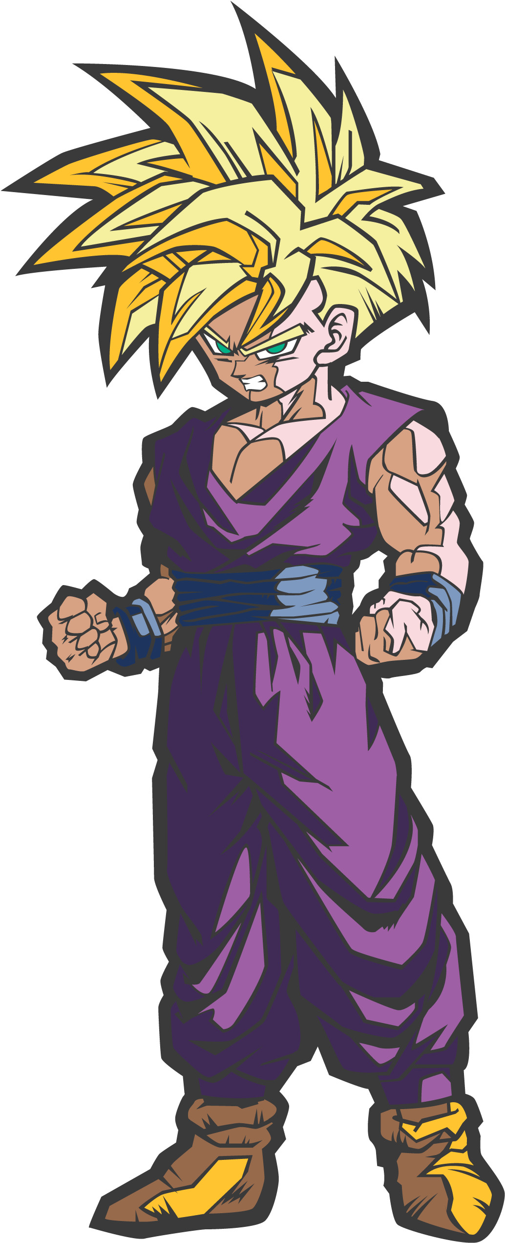 Super Saiyan Gohan (2000x3500), Png Download