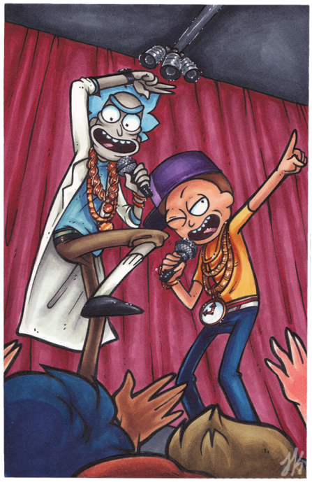 Finally Finished My Second Rick And Morty Scene~ I - Rick And Morty (500x730), Png Download