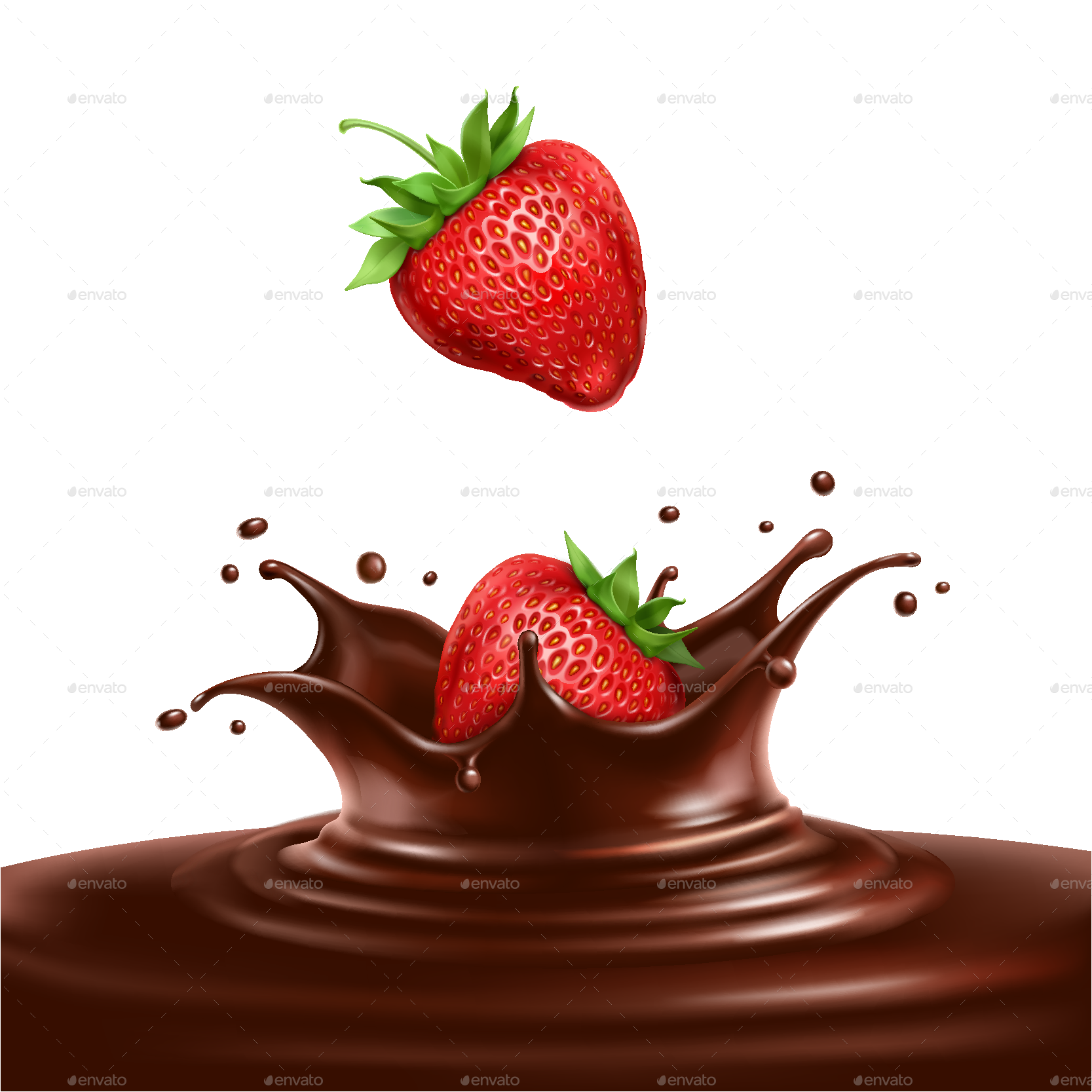Chocolate Strawberries Png Svg Freeuse Stock (1667x1667), Png Download