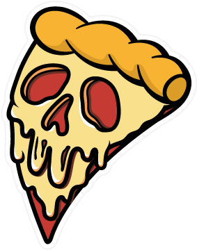 Poison Pizza Sticker - Poison Pizza (361x397), Png Download