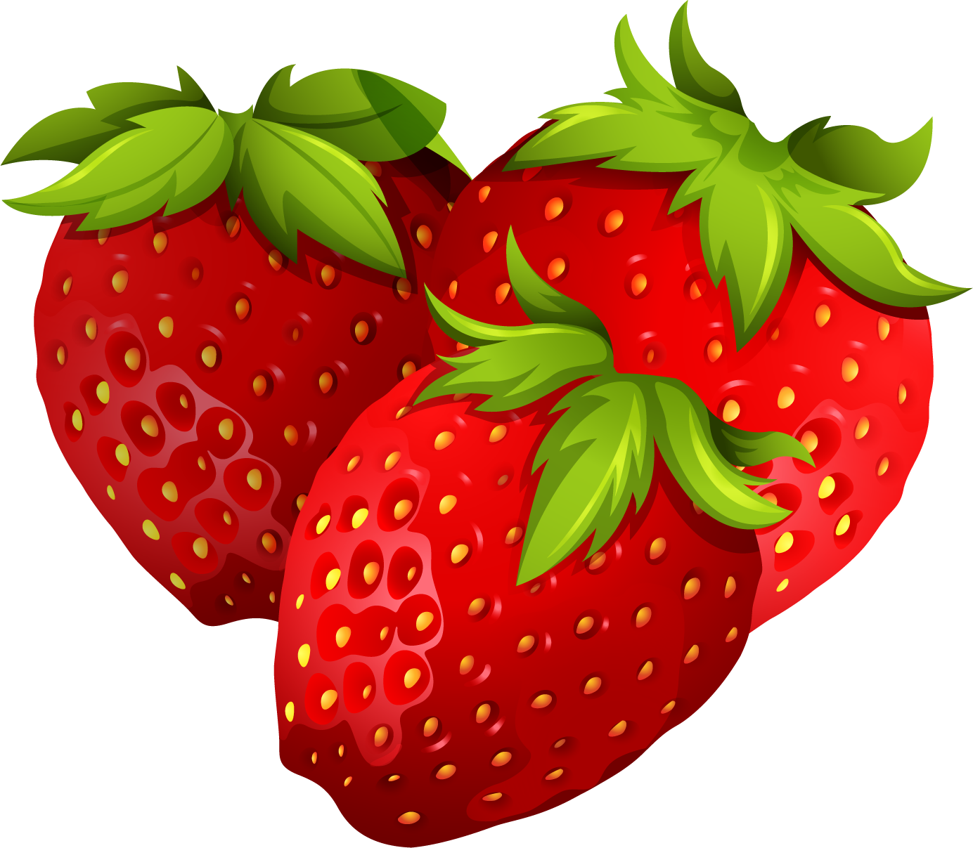 Strawberry Detailed Draw Png - Fruits Transparent Png Drawings (1384x1207), Png Download