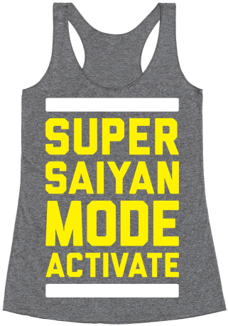 Super Saiyan Mode Activate Racerback Tank Top - Everything Hurts And I M Dying Shirt (484x484), Png Download