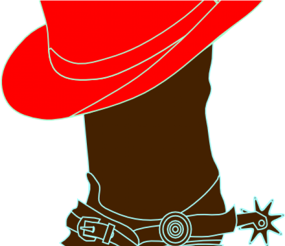 Red Clipart Cowgirl Hat - Pink Cowgirl Boots Clipart (640x480), Png Download