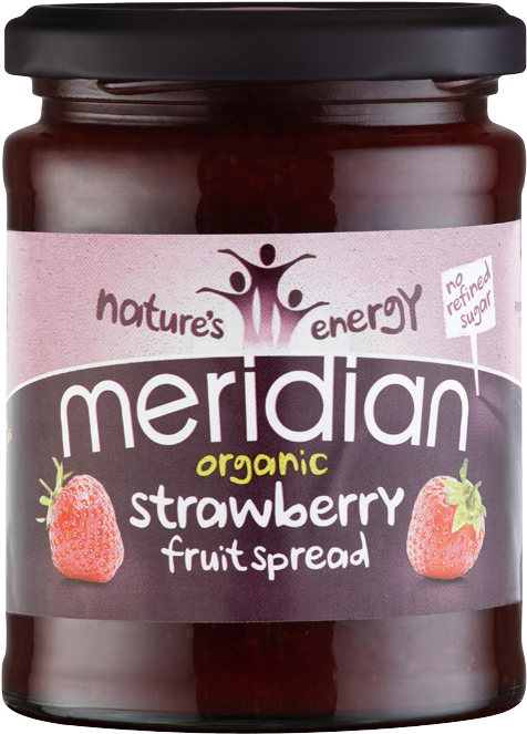 Strawberry - Meridian Organic Strawberry Fruit Spread - 284g (513x700), Png Download