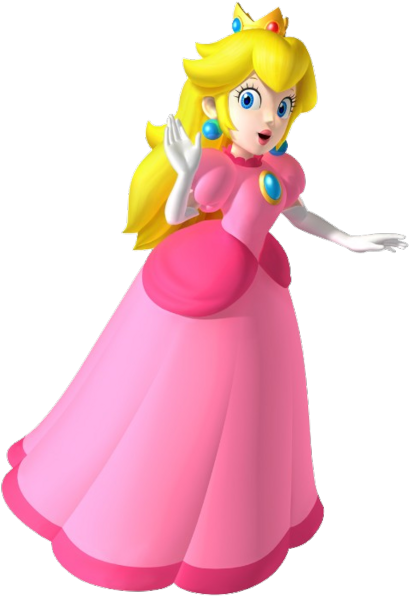 Peach Lard Clipart - Imagenes De La Princesa Peach (425x600), Png Download
