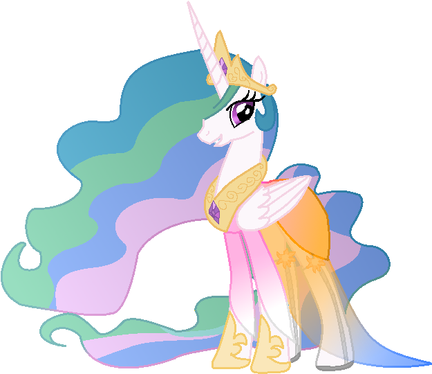 Kingdom Hearts Princess Celestia Clipart - My Little Pony Princess Celestia Clip Art (658x548), Png Download