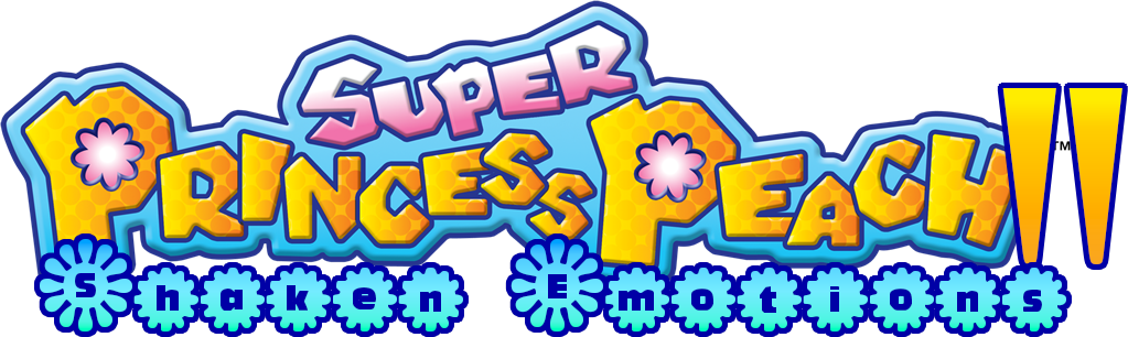 Super Princess Peach Ii Logo - Super Princess Peach Logo (1023x306), Png Download