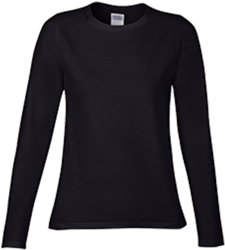 Black L - Long-sleeved T-shirt (480x480), Png Download
