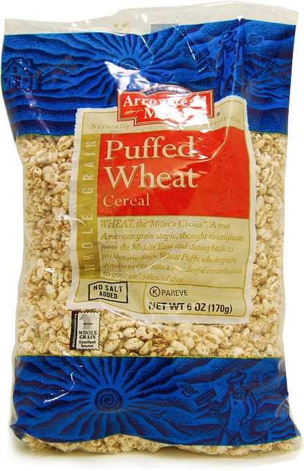 Puffed Wheat Cereal - Arrowhead Mills (700x700), Png Download
