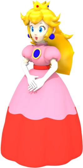 Princess Peach Toadstool - Princess Toadstool Model (1024x576), Png Download