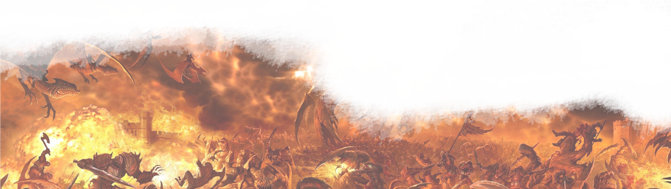 Epic Battle Blood Fire Fantasy Art 32x24 Print Poster (2550x3300), Png Download