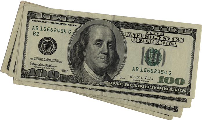 In A Gathering Of Friends, Some Conversation About - 100 Dollar Bill (728x442), Png Download