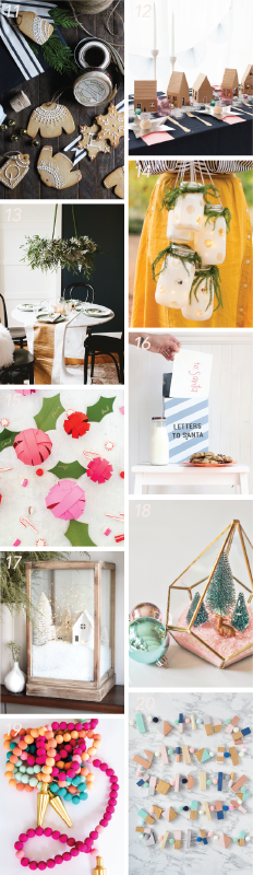 Diy Christmas Decor Roundup Diy Christmas Decor Roundup - Bedroom (232x800), Png Download