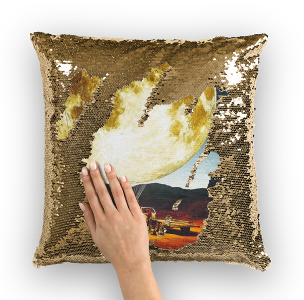 To The Moon And Never Back ﻿sequin Cushion Cover - Cushion (600x600), Png Download