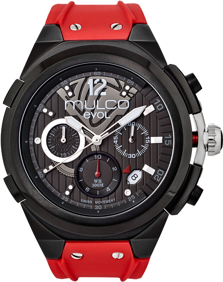 Relojes Mulco Hombre Modelo Evol Engine Se Diseño Aventurero, - Mulco Mw3-14091-065 Evol Engine Collection Black Band (788x1000), Png Download