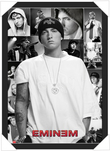 #440 - Eminem Collage Poster (500x500), Png Download