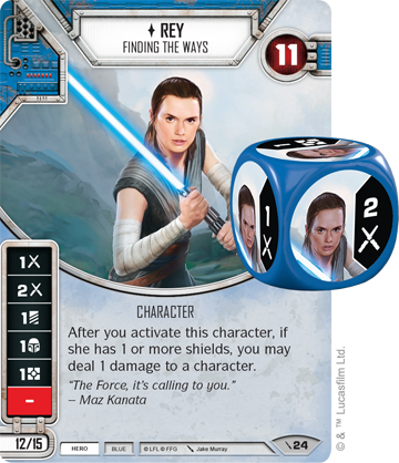 Swd08 Rey - Rey Star Wars Destiny (360x418), Png Download