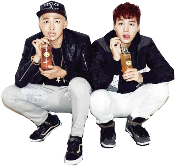 Bts Suga And Rap Monster Png By Abagil Clipart - Bts Suga Y Rap Monster (678x694), Png Download