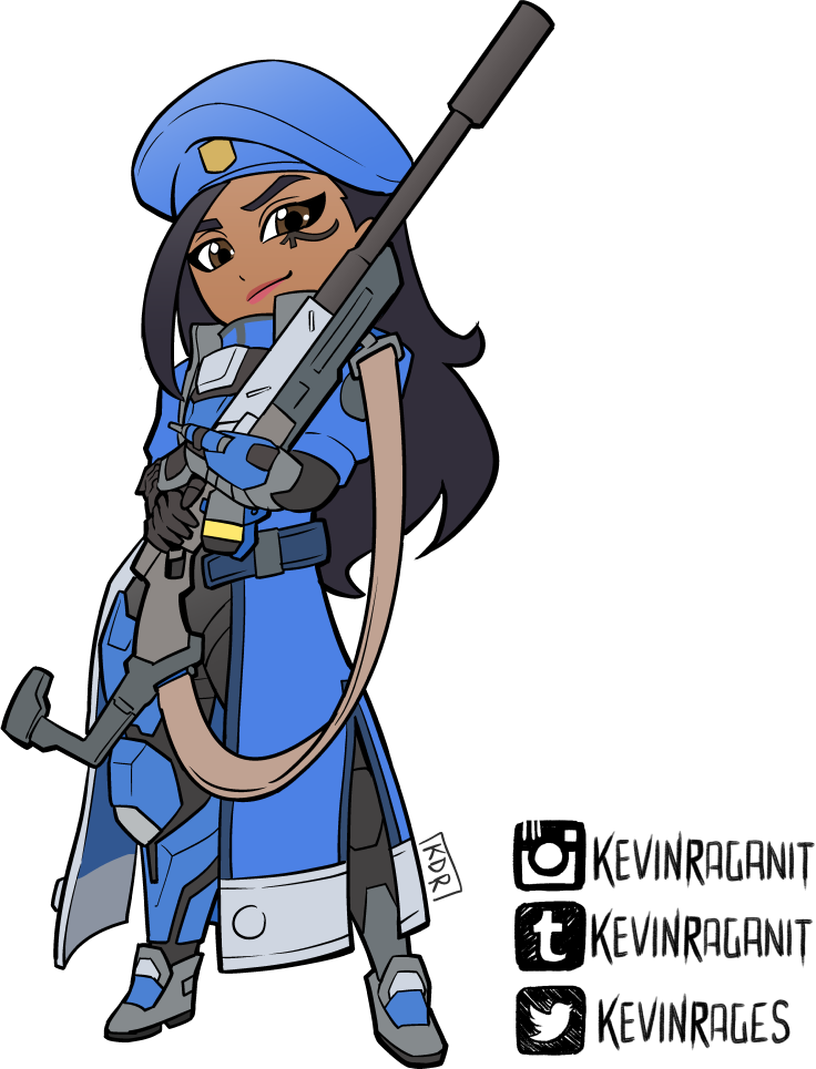 Overwatch Ana Amari Transparent (736x965), Png Download