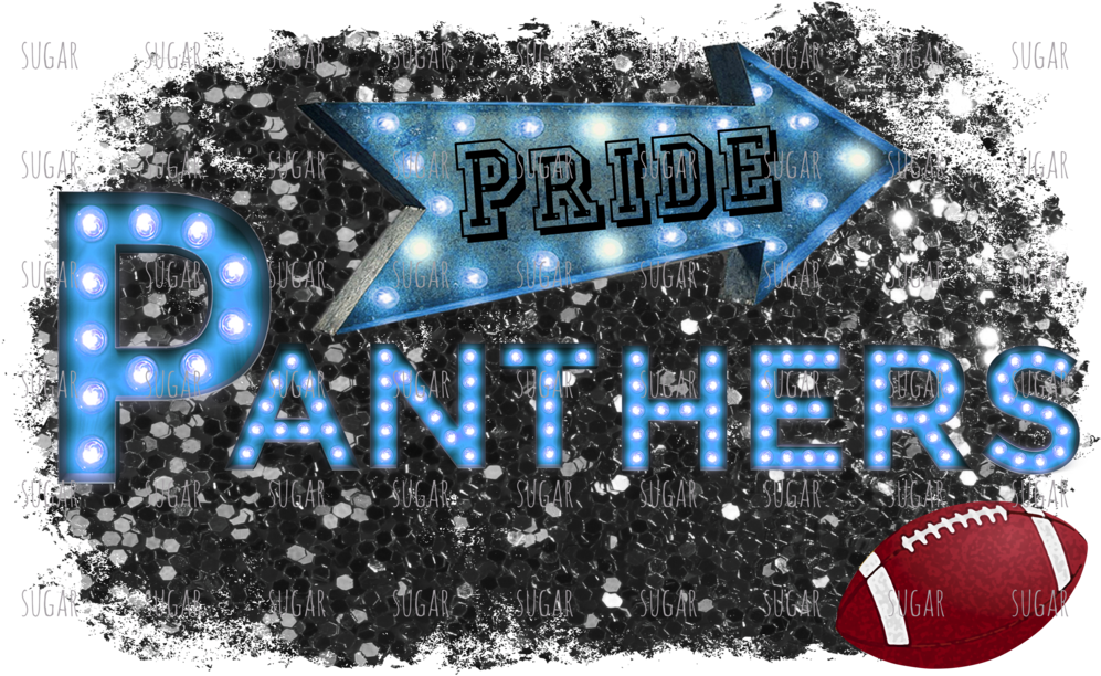 Panthers Pride Marquee - Moderner Karminroter Roter Imitat-glitter-druck Mousepads (1024x622), Png Download