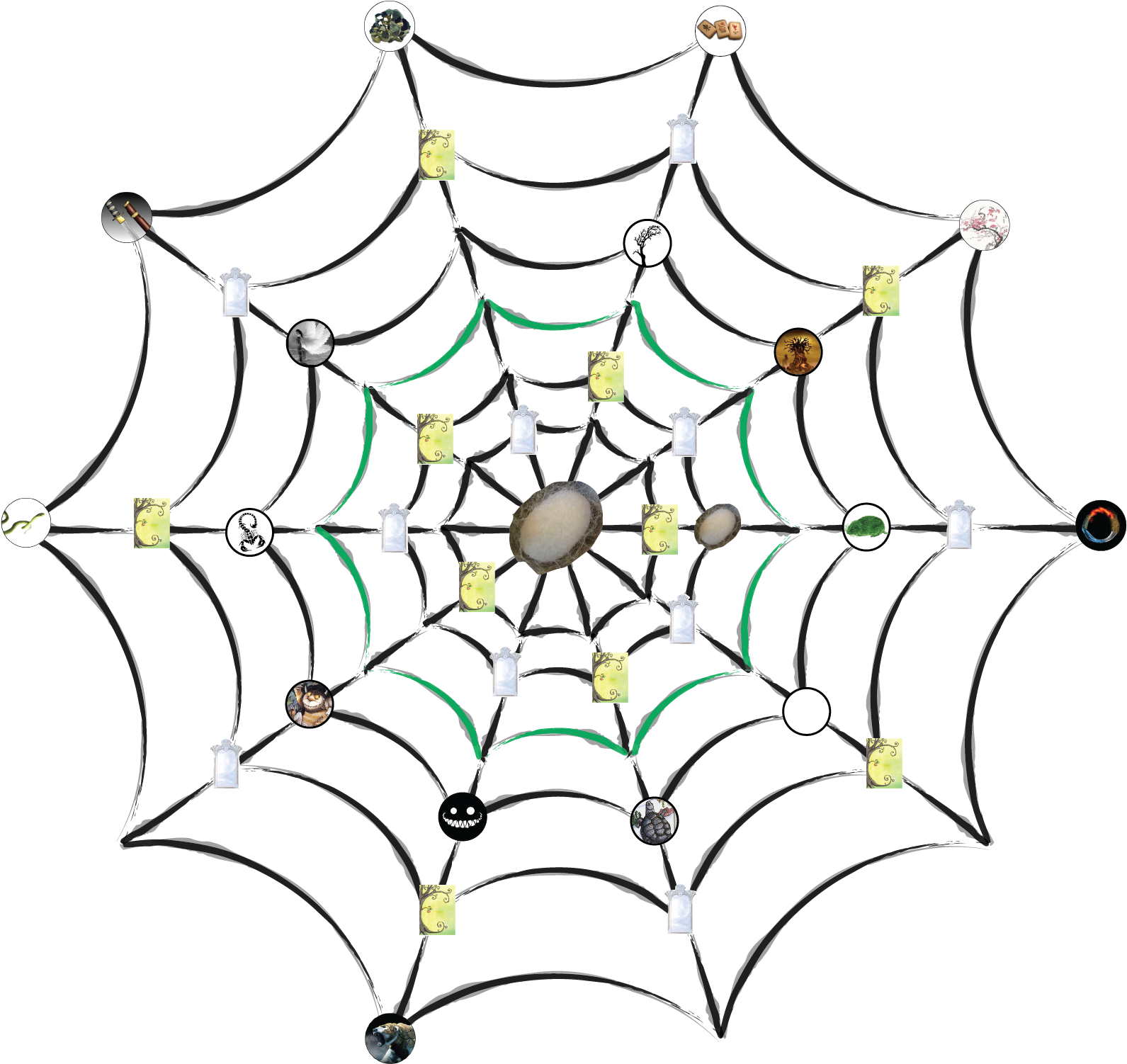 File - Spiderweb - Clip Art (1689x1728), Png Download