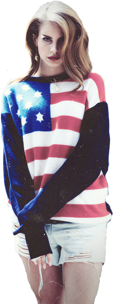 Lana Del Rey Come When You Call Me America (500x632), Png Download
