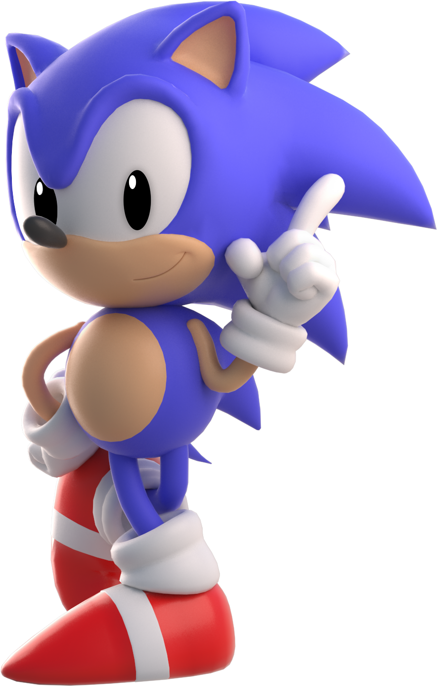 Classic Sonic - Classic Sonic Png (968x1440), Png Download