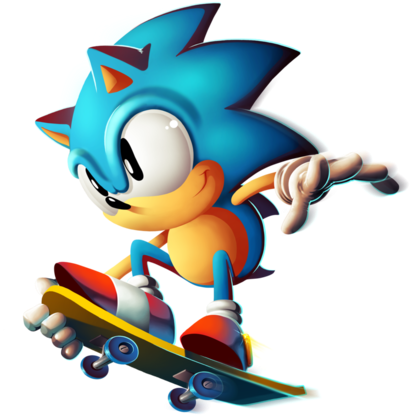 Sonic El Erizo Fondo De Pantalla Entitled Classic Sonic - Sonic The Hedgehog Classic (481x500), Png Download