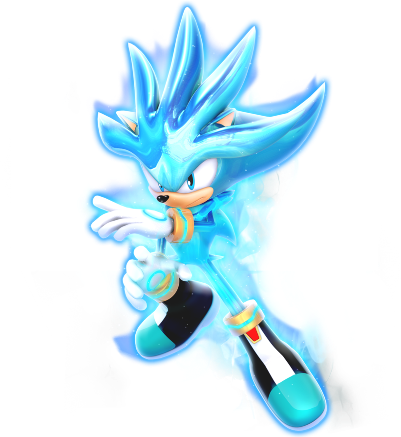 Silver As Super Saiyan Blue By Nibroc-rock Super Saiyan, - Sonic The Hedgehog Super Silver (894x894), Png Download