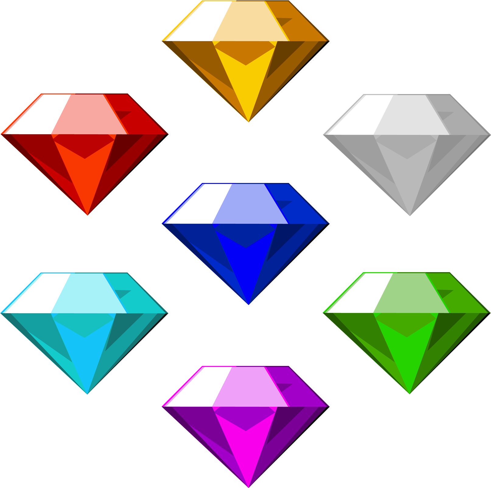 Sonic And The Seven Chaos Emeralds - Sonic Esmeraldas Do Caos (1650x1650), Png Download