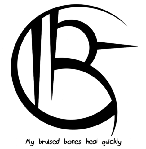 “my Bruised Bones Heal Quickly” Sigil - Bone (500x480), Png Download