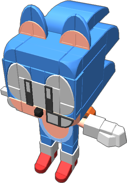 Is Classic Sonic Cute (768x768), Png Download