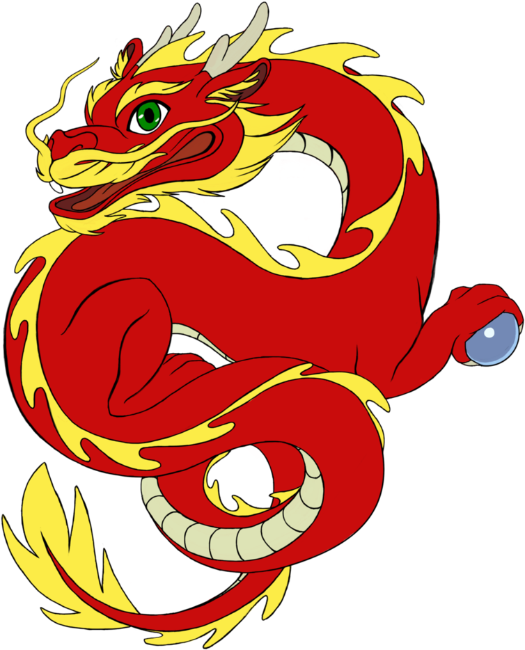Jpg Black And White Download With Pearl Cartoon Pinterest - Chinese Dragon Clipart Png (789x1012), Png Download