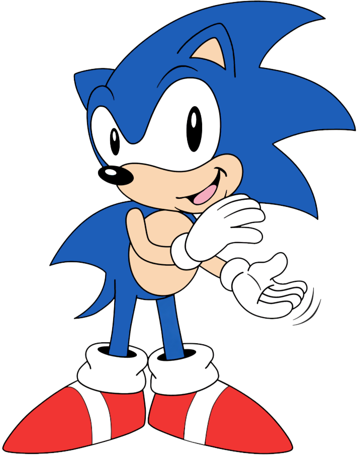 Sonic The Hedgehog - Sonic Clapping (712x904), Png Download