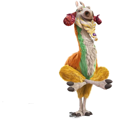Shangri Llama Pose - Ice Age Collision Course Goat (640x480), Png Download