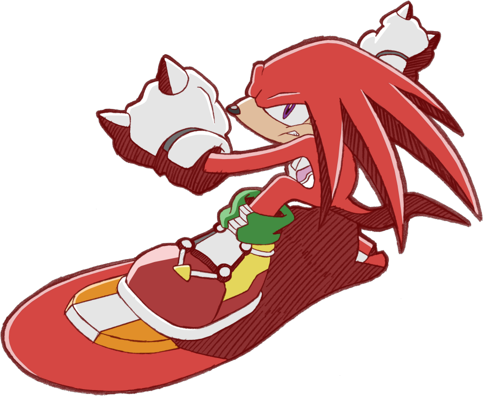 Knuckles The Echidna Sonic Riders (1024x874), Png Download