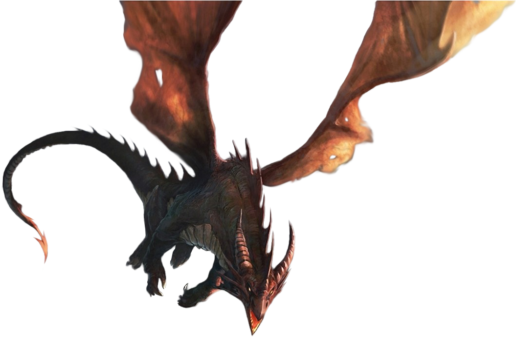 Realistic Dragon Png Download - Smaug The Dragon Png (1104x714), Png Download