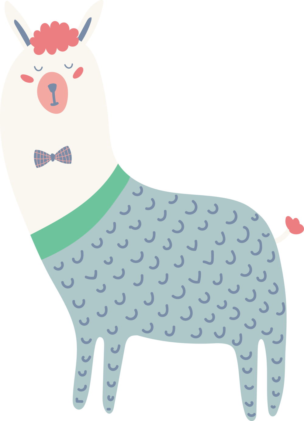 Llama - Portable Network Graphics (1000x1386), Png Download